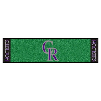 MLB Colorado Rockies 1.5'x6' Putting Mat - Green