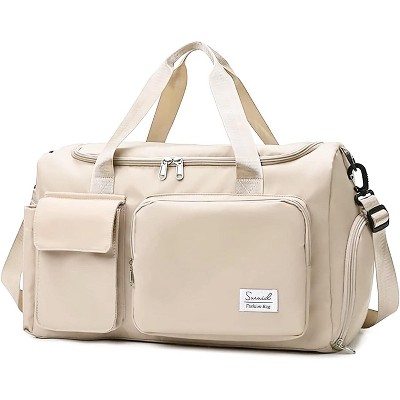 Travel Duffel Bag with Shoes Compartment Sports Gym Bag with Dry Wet Separated Pocket, Overnight Bag Weekender Bag Training Handbag Yoga Bag