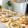 Joyfy 145Pcs Construction Kids Birthday Party Supplies with Truck Banner 24 Serves Disposable Tableware Set, Party Decoration for Boys 6 7 8 Years - 2 of 4