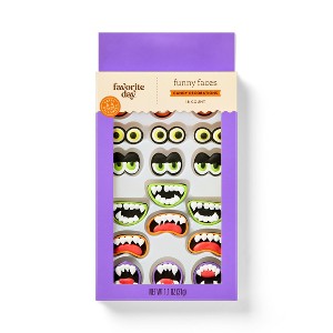Funny Faces Candy Decorations - 18ct/1.1oz - Halloween - Favorite Day™ - 1 of 3