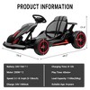 Go Kart for Kids, 24V Drift Kart with 2X200W Strong Motor, 7AH Big Battery, Electric Pedals - 2 of 4