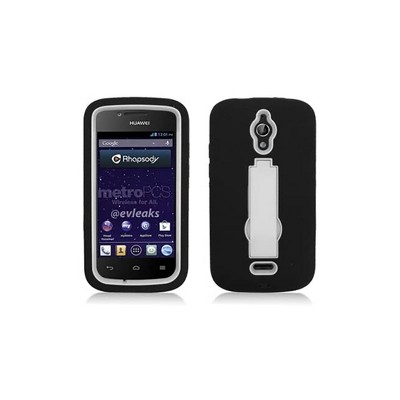 Aimo 3 in 1 Armor Case with Stand for Huawei H882L Vitria - White/Black