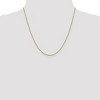 Black Bow Jewelry 1.25mm 14k Yellow Gold Diamond Cut Solid Rolo Chain Necklace - 2 of 4
