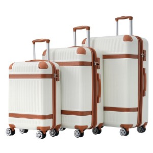3 Piece Luggage Set, Hard Shell Luggage Set with Spinner Wheels & TSA Lock, Lightweight Travel Luggage Set for Business Trip (20'' 24'' 28'') - 1 of 4