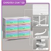 Sorbus 6 Drawers Dresser- Storage Unit with Steel Frame, Wood Top, Fabric Bins - for Bedroom, Closet, Office and more - 3 of 4