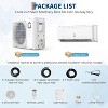 Coucheta 24000 BTU Mini Split Air Conditioner with Heater, 19 SEER2 Ductless Wall Mounted AC Unit with WiFi Alexa, Cools Up to 1500 Sq.Ft - 4 of 4