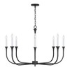 Capital Lighting Decklan 8 - Light Chandelier in  Black Iron - 2 of 4