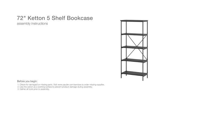 72&#34; Ketton 5 Shelf Bookcase - Threshold&#8482;, 2 of 8, play video