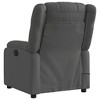 vidaXL Fabric Massage Recliner Chair for Elderly - Manual Recline, Vibration Massage, Side Pocket, Dark Gray - 4 of 4