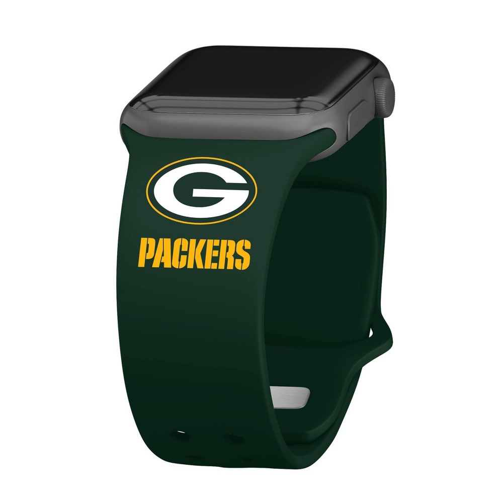Photos - Watch Strap NFL Green Bay Packers Wordmark Apple Watch Band - 42/44/45/49mm