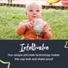 LunaLulinlk Weighted Straw Cup for Toddlers, 6 Months Plus, 10oz, Leak and Shake-Proof, Antimicrobial Technology - 3 of 4