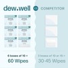 Dew Well Large Disposable Face Towels - 60 Towelettes Total (6 Boxes) - Single-Use Disposable Washcloths for Travel - 2 of 4