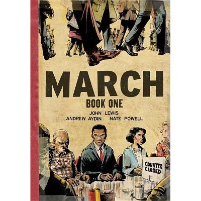  March: Book One (Oversized Edition) - by  John Lewis & Andrew Aydin (Hardcover) 