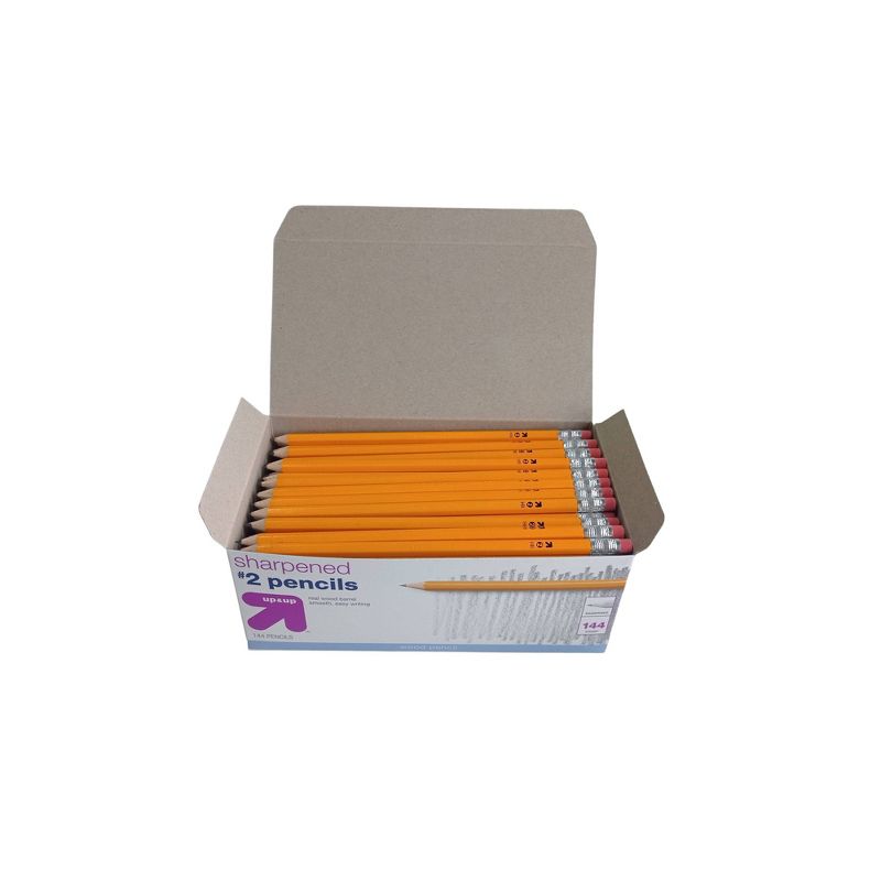144pk Wood Pencils Pre-sharpened - up &#38; up&#8482;, 2 of 3