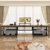 U-shaped Desk with Shelve and LED lights, Sit Stand Home Office Desk, Reversible L Shaped Home Office Desk with File Drawer-The Pop Home - 4 of 4