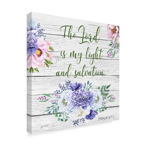 Trademark Fine Art -Jean Plout 'Garden Florals Bible Verse 3' Canvas Art - 1 of 3