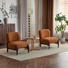 Vatros Modern Boucle Lounge Chair with Solid Wood Frame - 2 of 4