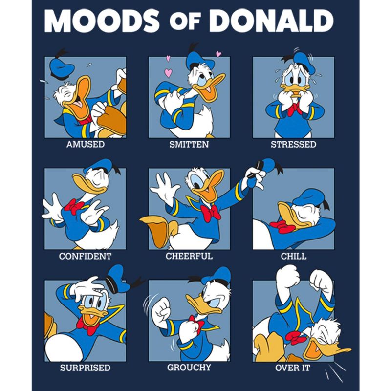 Men's Mickey & Friends The Moods of Donald Duck T-Shirt, 2 of 5