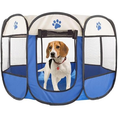 PETMAKER Pet Playpen with Carrying Case for Indoor/Outdoor Use, 31.5" L X 31.5" W X 22" H, Medium