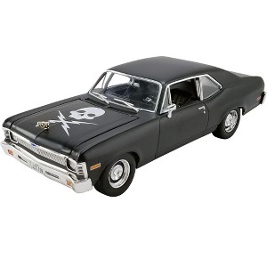 1971 Chevrolet Nova Matt Black "Death Proof" (2007) Movie Limited Edition to 792 pieces Worldwide 1/18 Diecast Model Car by GMP - 1 of 4