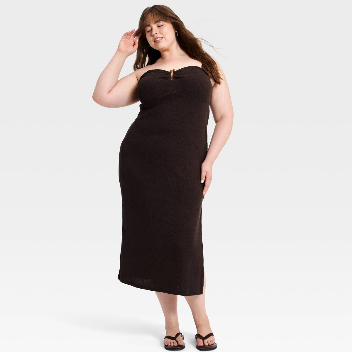 Women's Textured Knit Maxi Dress - A New Day™ - thumbnail 4