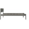 AFI Furnishings Orlando Full Platform Bed with Open Footboard and Turbo Charger in Grey - 2 of 4