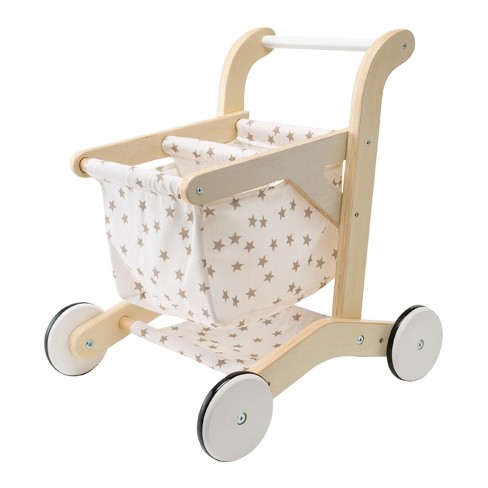 Wooden kids shopping clearance cart