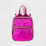Girls' 8.9" Flip Sequin Unicorn Mini Backpack - Cat & Jack™ Pink