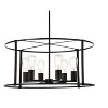Elegant Lighting Agnys 6 lights pendant in black - 3 of 4