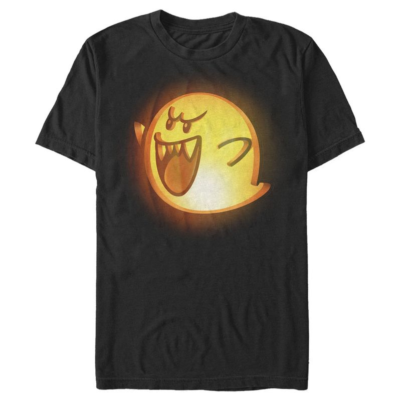 Men's Nintendo Halloween Boo Pumpkin T-Shirt, 1 of 5