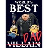 Men's Despicable Me World's Best Dad Gru and Minions T-Shirt - 2 of 4