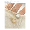 Clotth Shell Necklace Natural Seashell Pendant Minimalist Beach Jewelry for Women Summer Fashion Accessory - 4 of 4