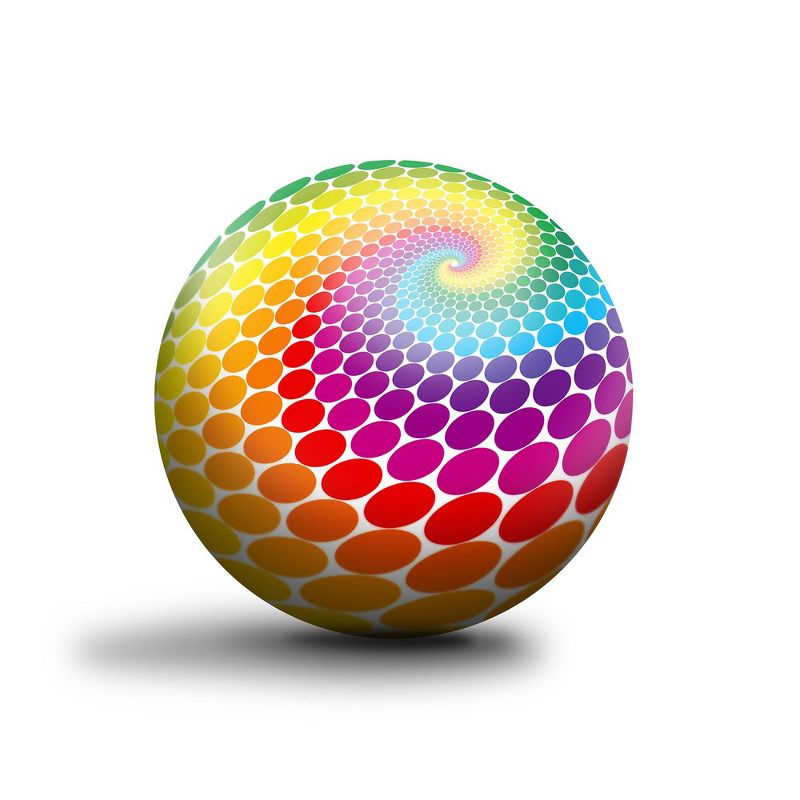 New-Bounce Bouncy Balls for Kids -  8.5" Colorful Dotted Swirl Playground Balls, 2 of 3