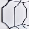 Plum & Post 19.75"W x 7"D x 15.5"H and 17.75"W x 7"D x 14"H and 15.75"W x 7"D x 11.75"H Hudson Mirrored Wall Shelves Set of 3 - 2 of 4