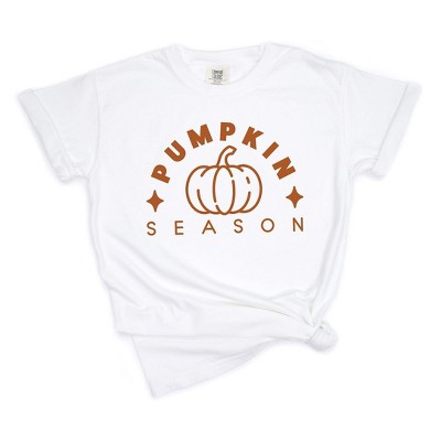 Simply Sage Market Women's Pumpkin Season Pumpkin Short Sleeve Garment Dyed Tee
