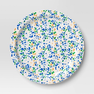 10.5" Plastic Terrazzo New Dinner Plate Ivory - Room Essentials™