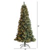 Nearly Natural 8-ft Frosted Tip British Columbia Mountain Pine Artificial Christmas Tree - 2 of 4