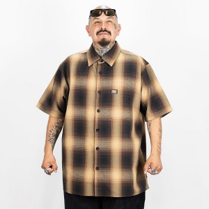 FB County Short Sleeve Checker Flannel Shirt - 1 of 4