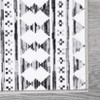Area Rug for Luxury Living Room Machine Washable Abstract Line Accent Carpet Low Pile Bedroom Rug - 4 of 4