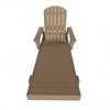 WestinTrends Dylan Adirondack Poly Reclining Chaise Lounge With Arms - 2 of 4