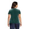 Lands' End Women's Short Sleeve Velvet Crew Neck Top - 2 of 3