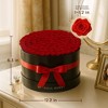Moss Heart Petite 20 Preserved Roses – Eternal Flowers in Round Gift Box, Romantic Décor Gift, Red - 2 of 4