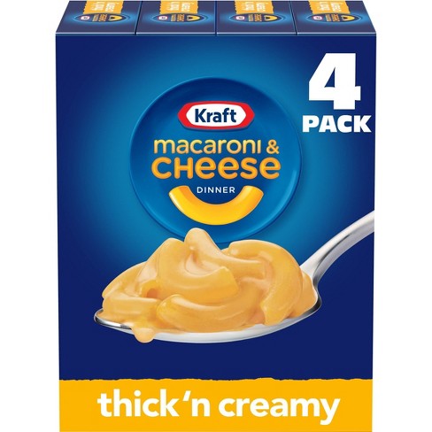 Kraft Macaroni & Cheese Thick 'n Creamy - 29oz/4pk : Target