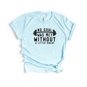 Simply Sage Market Women's Goal Met Sweat Short Sleeve Graphic Tee - 1 of 3