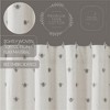 Embroidered Bee Shower Curtain 72x72  VHC Brands - 4 of 4