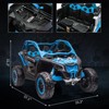 2 Seater Ride on UTV Car, Licensed Can-Am Electric Off-Road Car, 4WD Kids Truck w/Remote Control, 2 * 24V 7AH Batteries,4 * 200W Motor, 23" Large Seat - 4 of 4