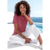 Women's Textured Short Sleeve Knit Top - LASCANA - 3 of 4
