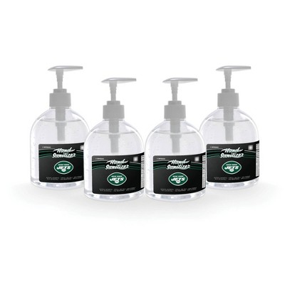 NFL New York Jets 16oz Pump Top Hand Sanitizer - 4pk