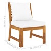 vidaXL Middle Sofa, Sectional Sofa with Cushions, Modular Seat with Tea Table, Outdoor Furniture Set for Garden - 2 of 4