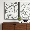 24" x 30" Botanical Sketch Framed Wall Canvas White/Black - Project 62™ - image 2 of 4